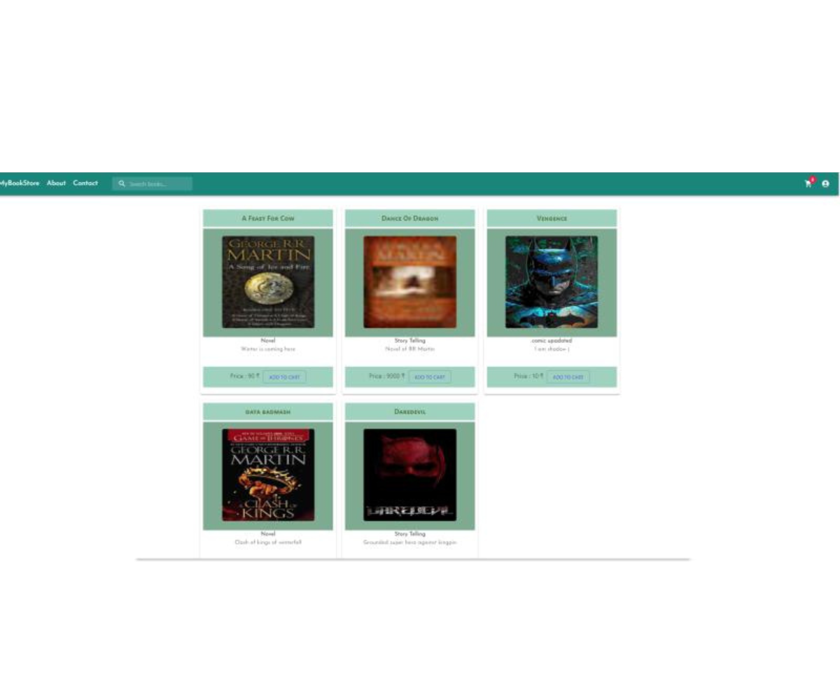 BookStore Project: E-commerce platform for book sales with features like user-friendly navigation, search functionality, and secure online transactions